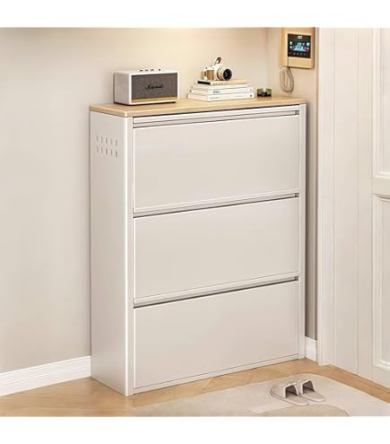 シューズラック 3段 完成品 メカニカルロック付き 奥行15.2cm 61n4cNCDXUL._AC_UF350,